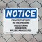 Signmission Private Property No Trespassing No Loitering OSHA Notice Sign, Plastic, 10in W x 7in L, 2PK OS-2PACK-NS-P-710-L-17847 - alternate 3